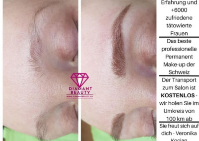 Profi Permanent Make-Up Microblading Augenbrauen Härchen Linien Veronika Kocian Schweiz Luzern