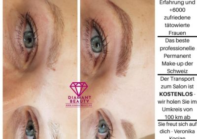 Permanent Make-Up Microblading Augenbrauen Härchen Linien Veronika Kocian Schweiz Basel