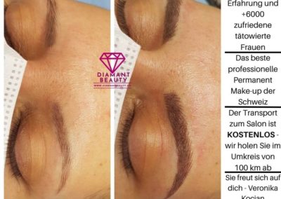 Lippen Konture und Volschatierung Permanent Make-Up Microblading Veronika Kocian Basel